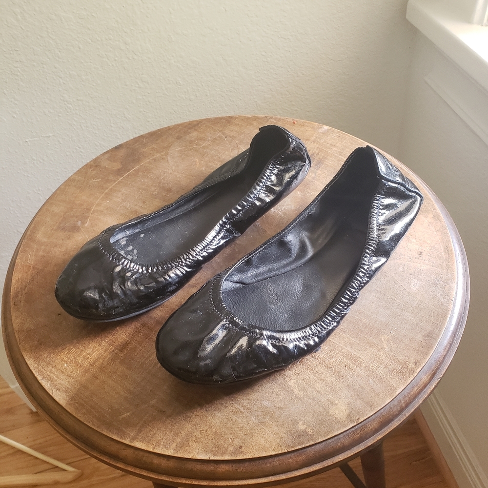 Tory Burch Patent Eddie Flats